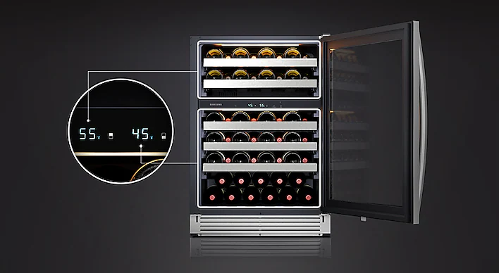 Every Bottle Set At Its Favorite Temperature