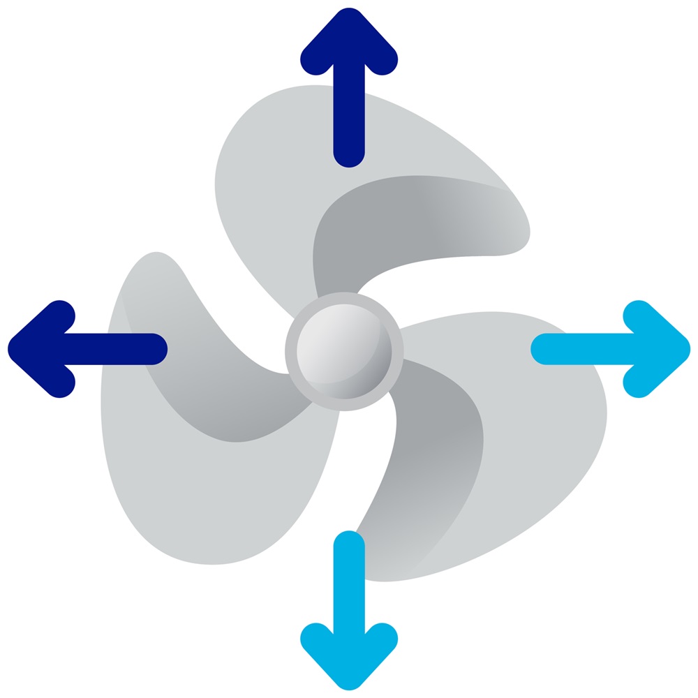 Four-Way Air Direction