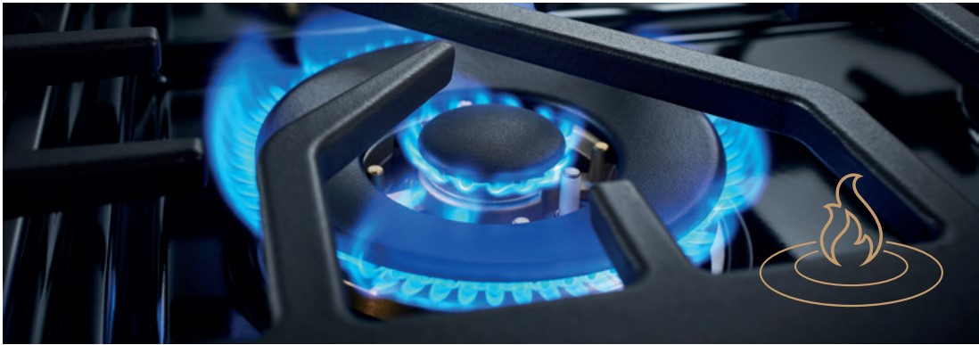 Dual-Flame Brass Burners
