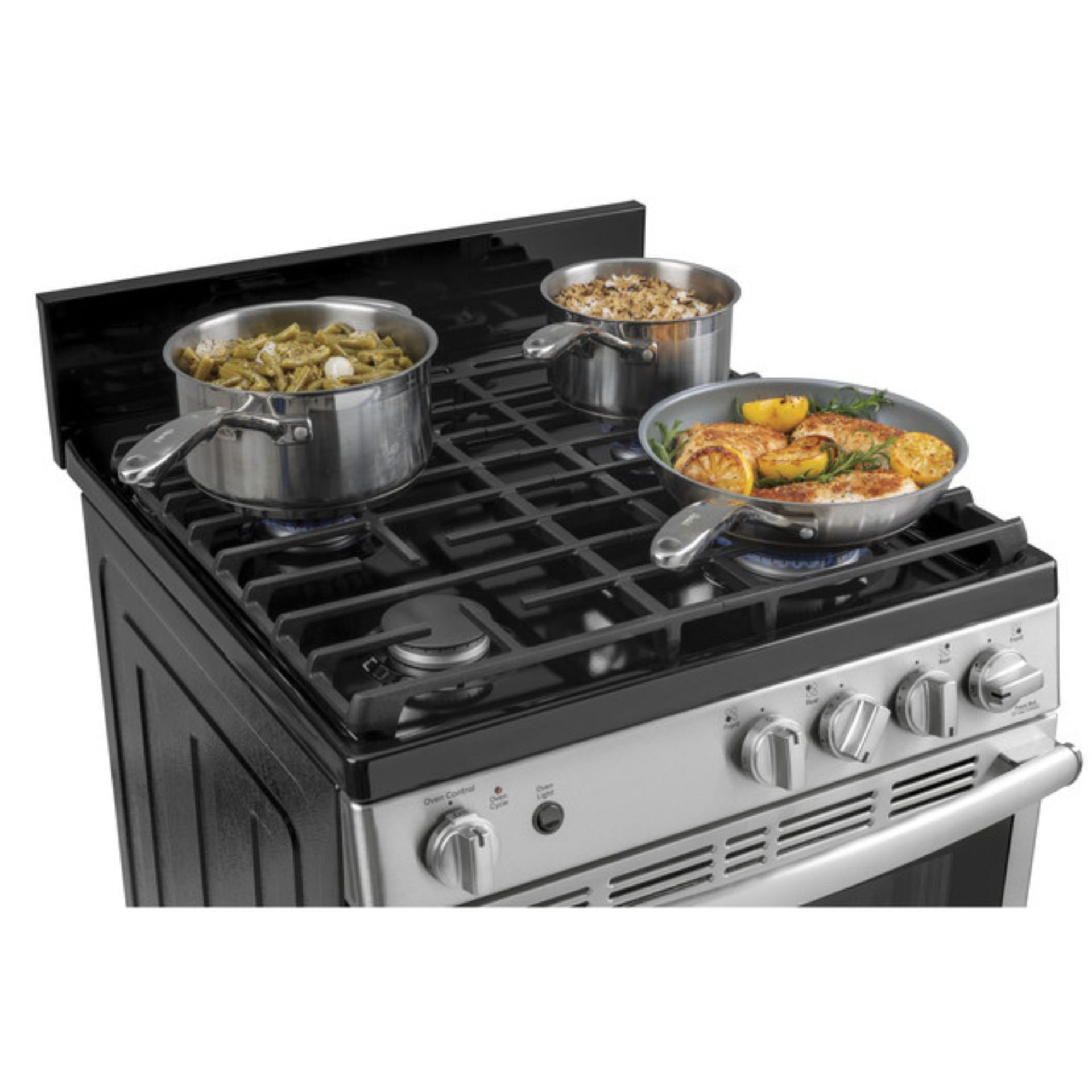 Edge-To-Edge Cooktop With Heavy-Cast Grates