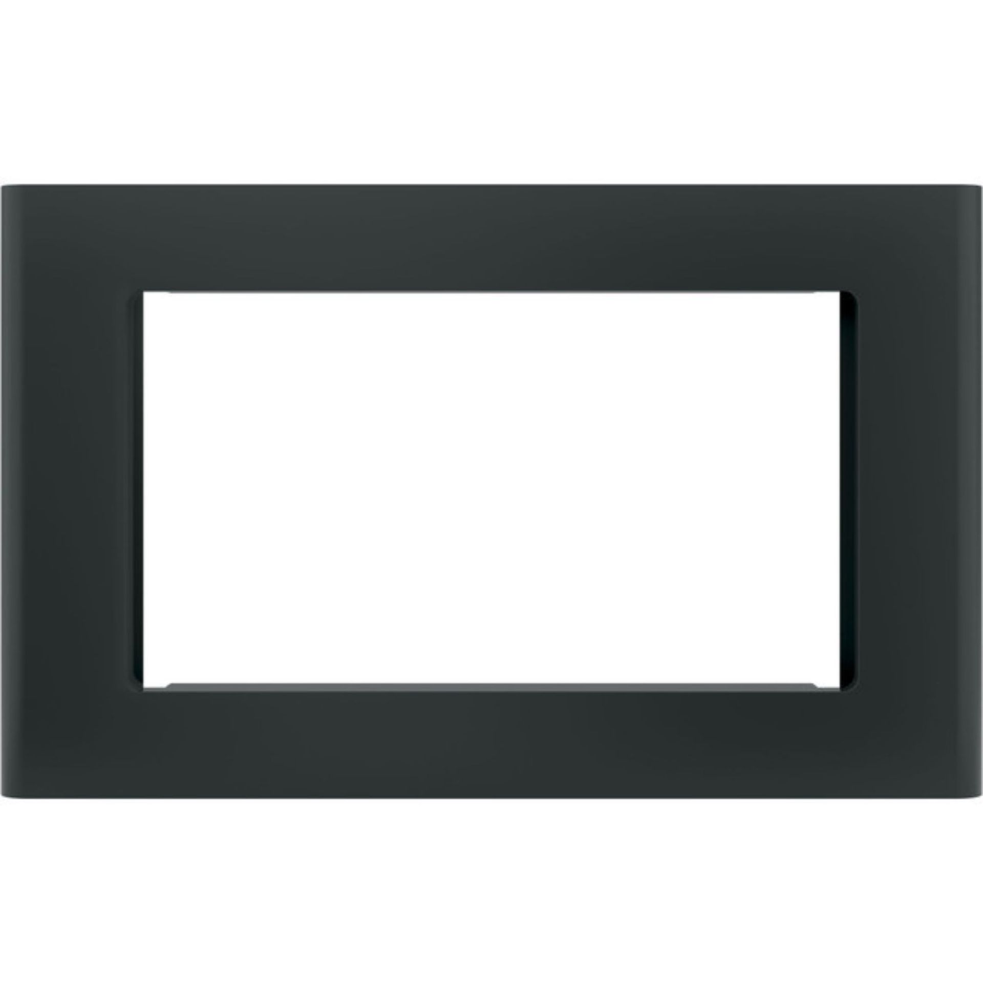 Get A Custom Appearance For Your Microwave With The Ge Deluxe 27 In. Built-In Microwave Trim Kit In Black