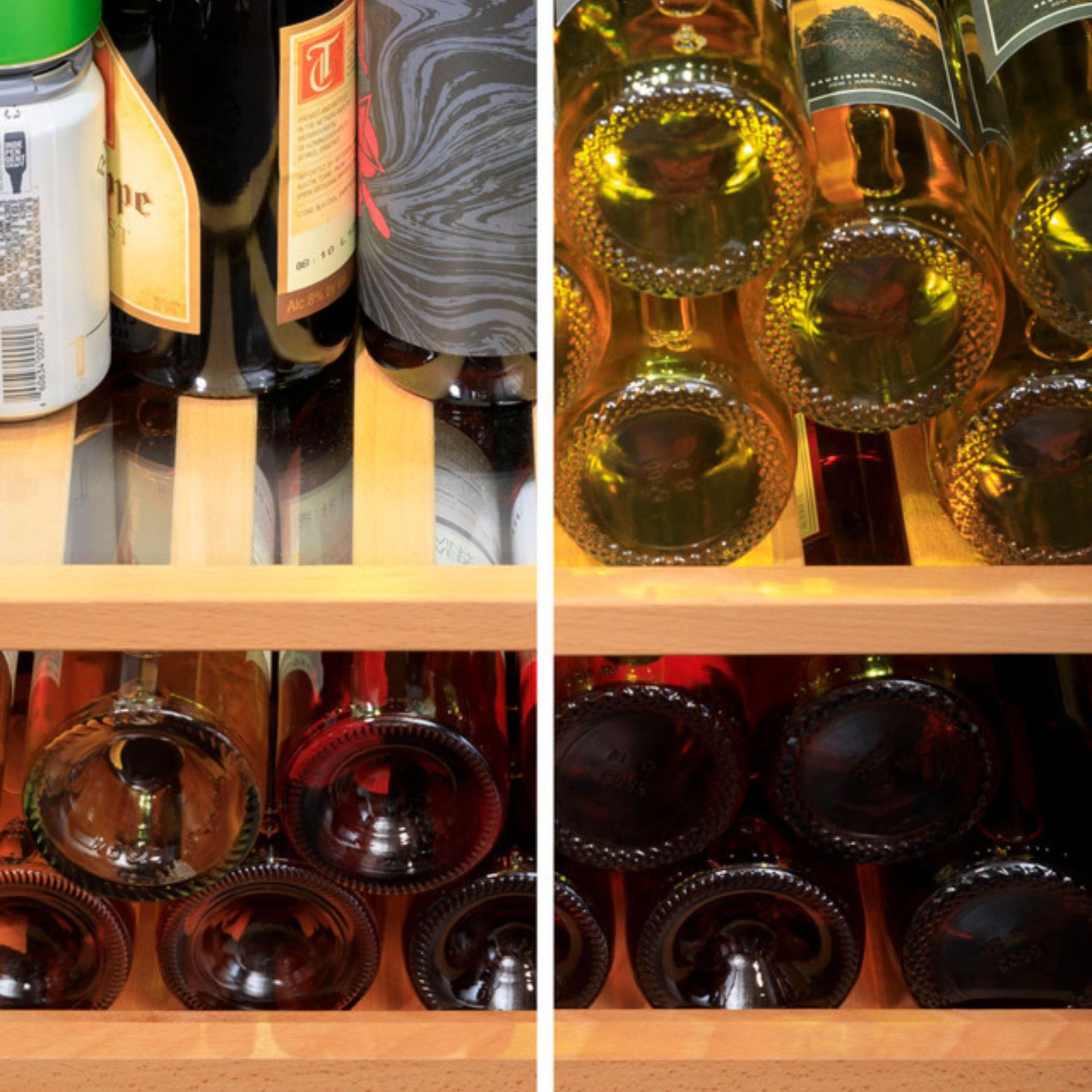 Reversible Glass & Wood Shelves