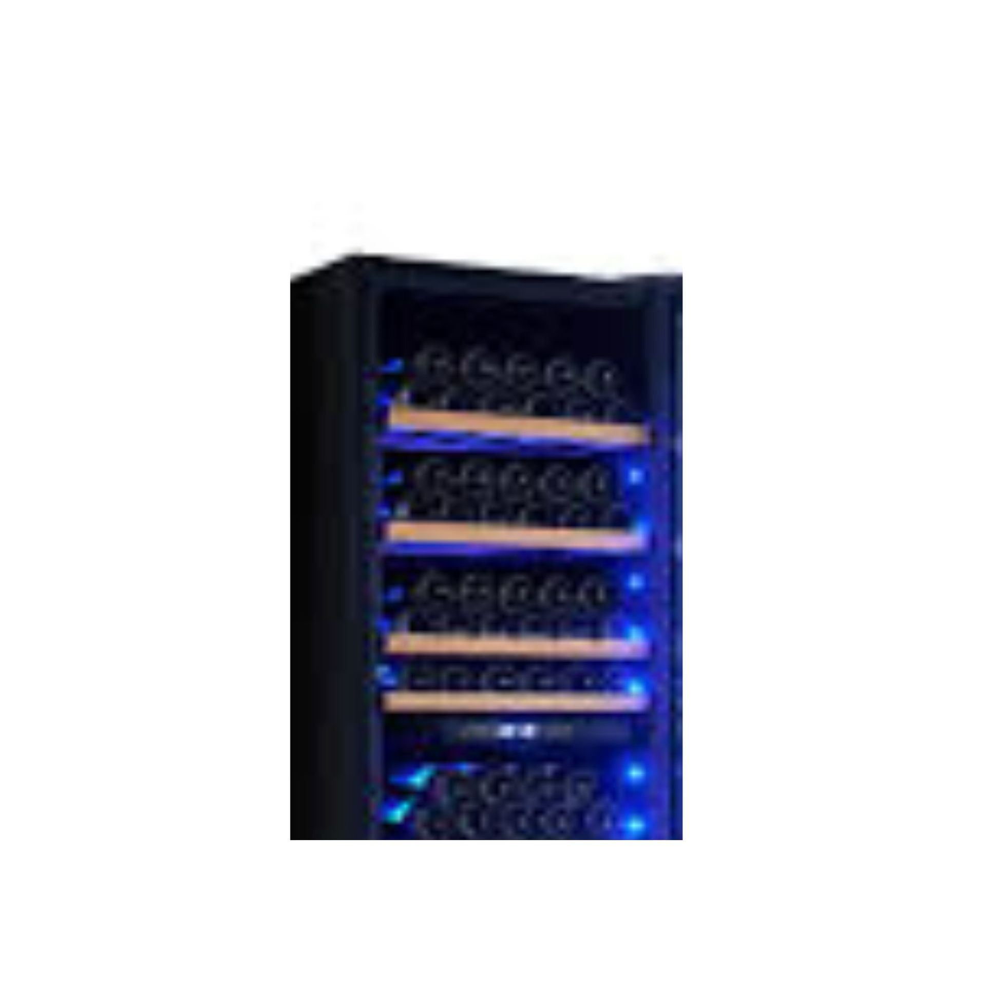 Blue vertical LED light at two sides