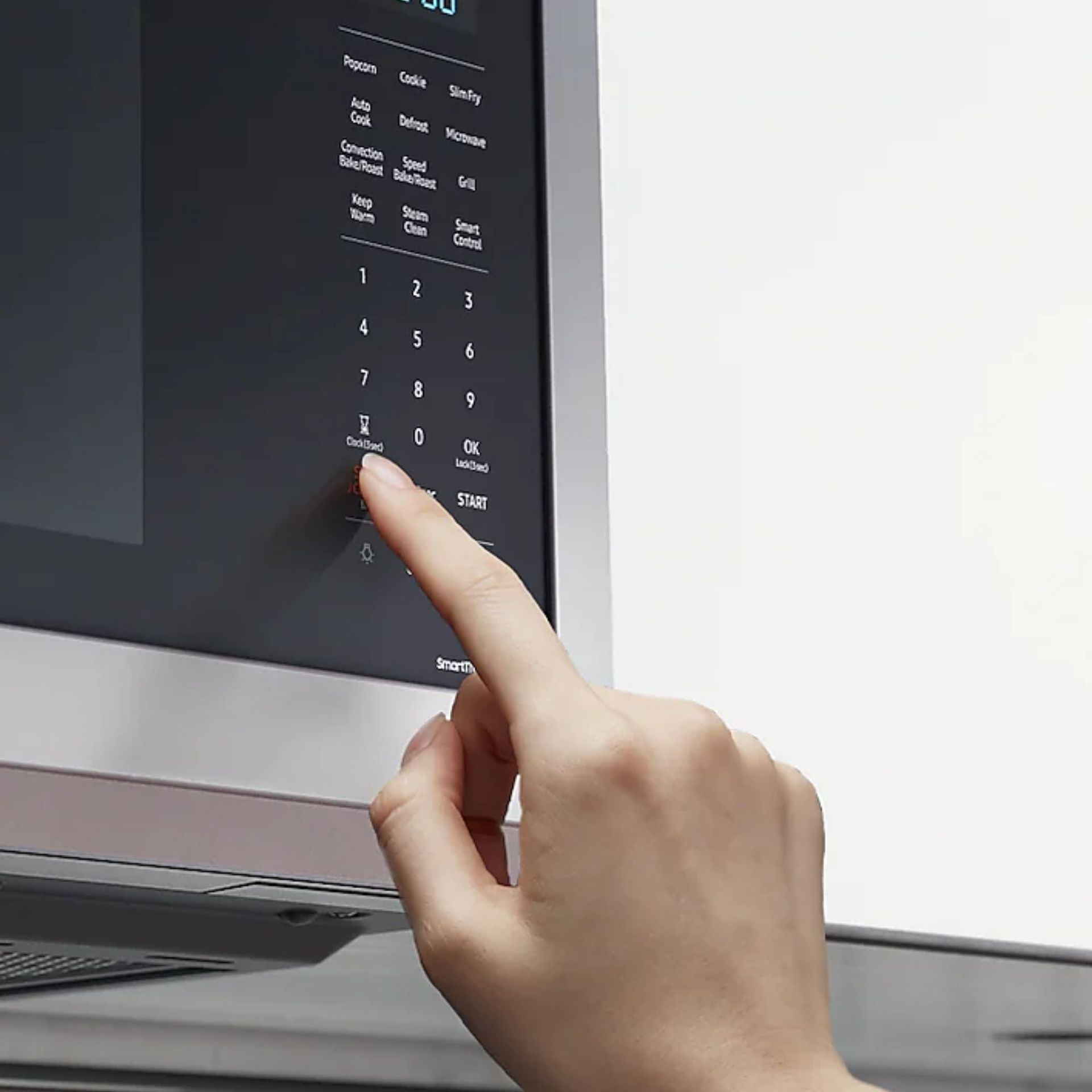 Glass touch controls