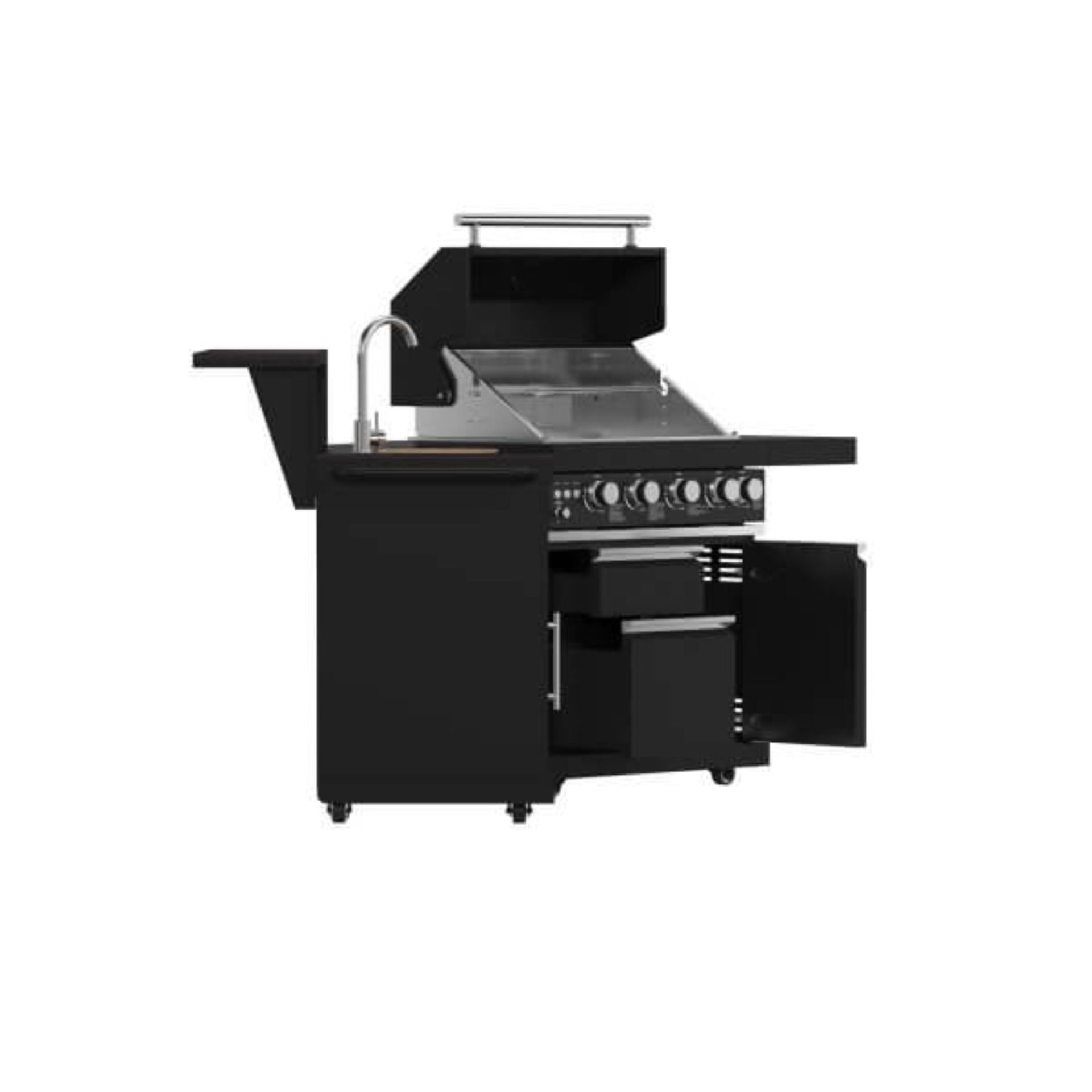 Spacious Cooking Surface With Stainless Steel Grills
