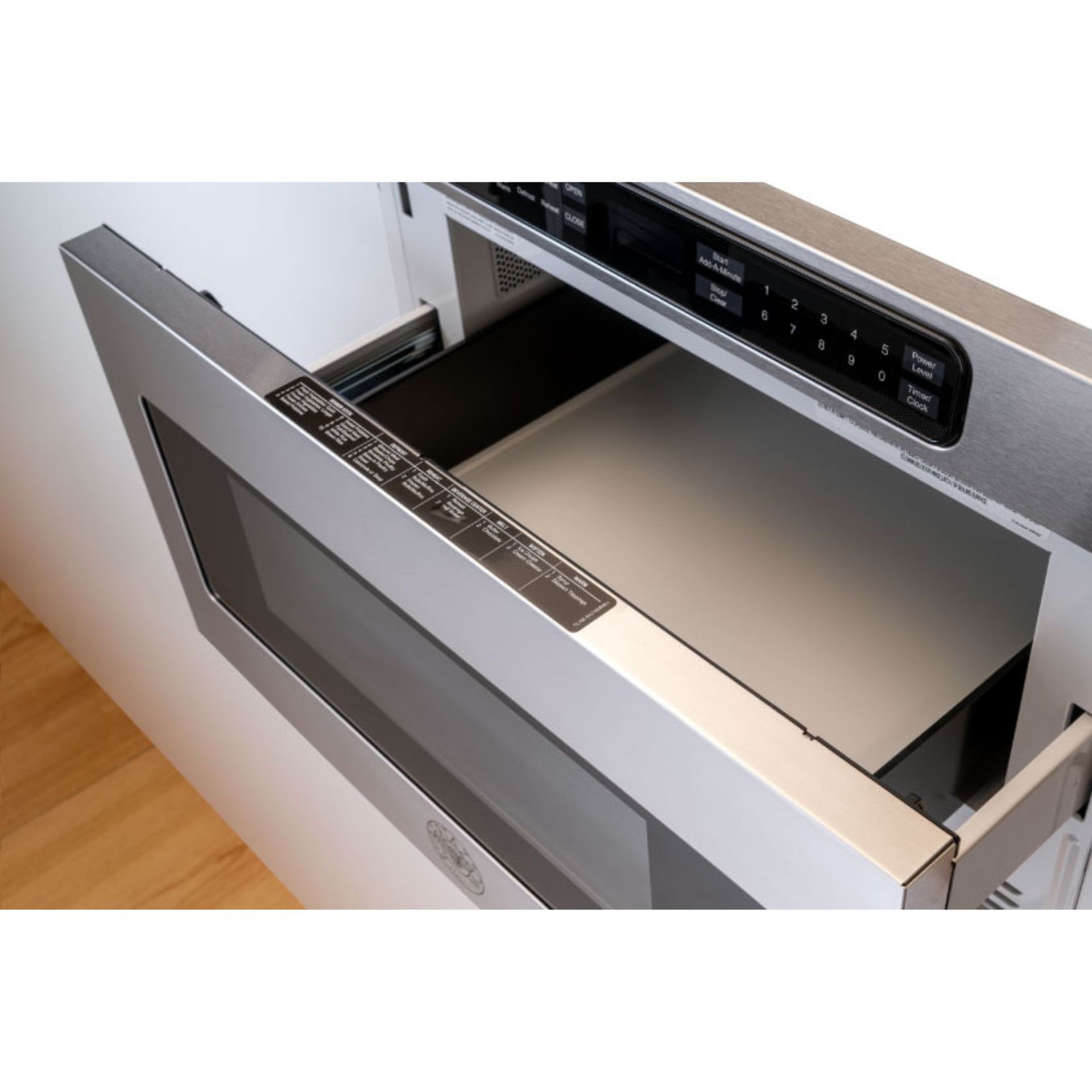 Touch Open. Touch Close. Microwave.