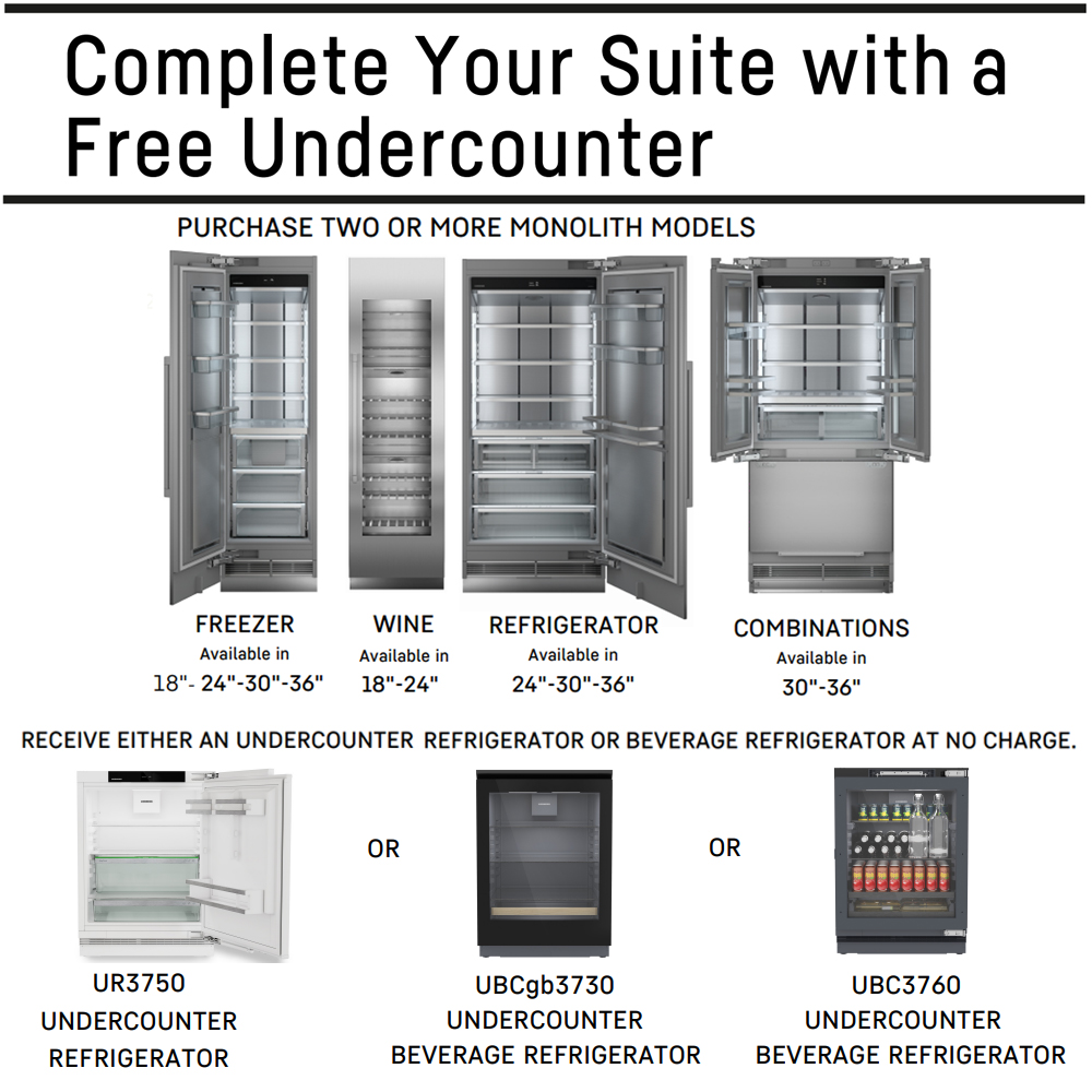 Liebherr 66 in Monolith Series Side-by-Side Column Refrigerator