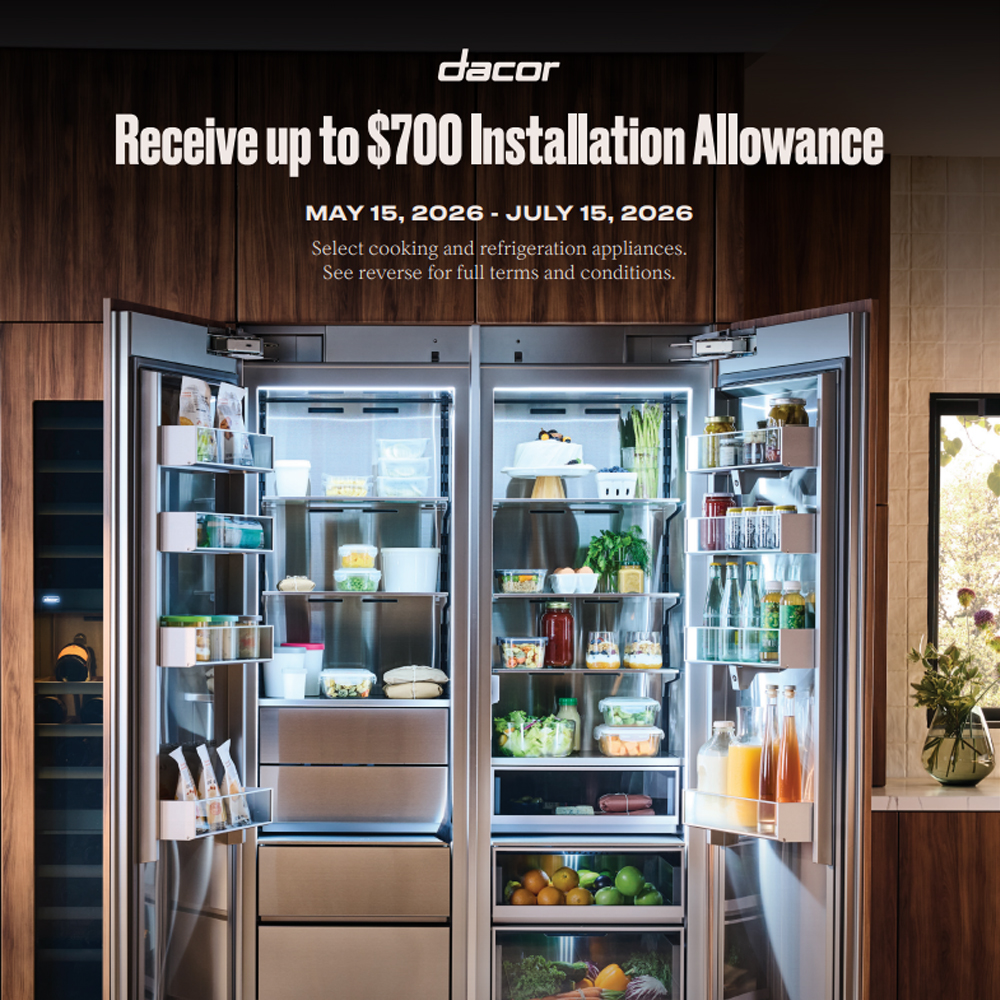 Dacor 72 inch Side-by-Side Graphite Stainless Column Refrigerator
