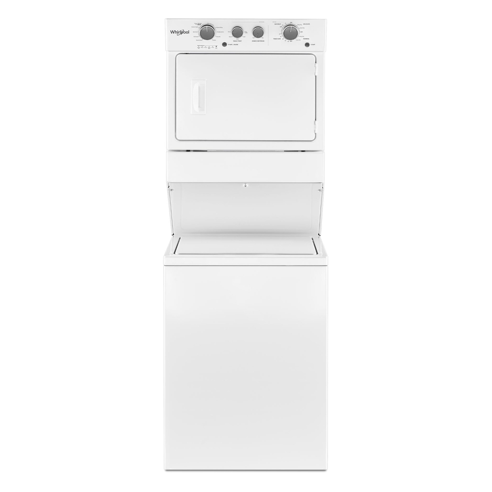 Whirlpool WET4027HW Electric Stacked Laundry Center with 3.5 cu