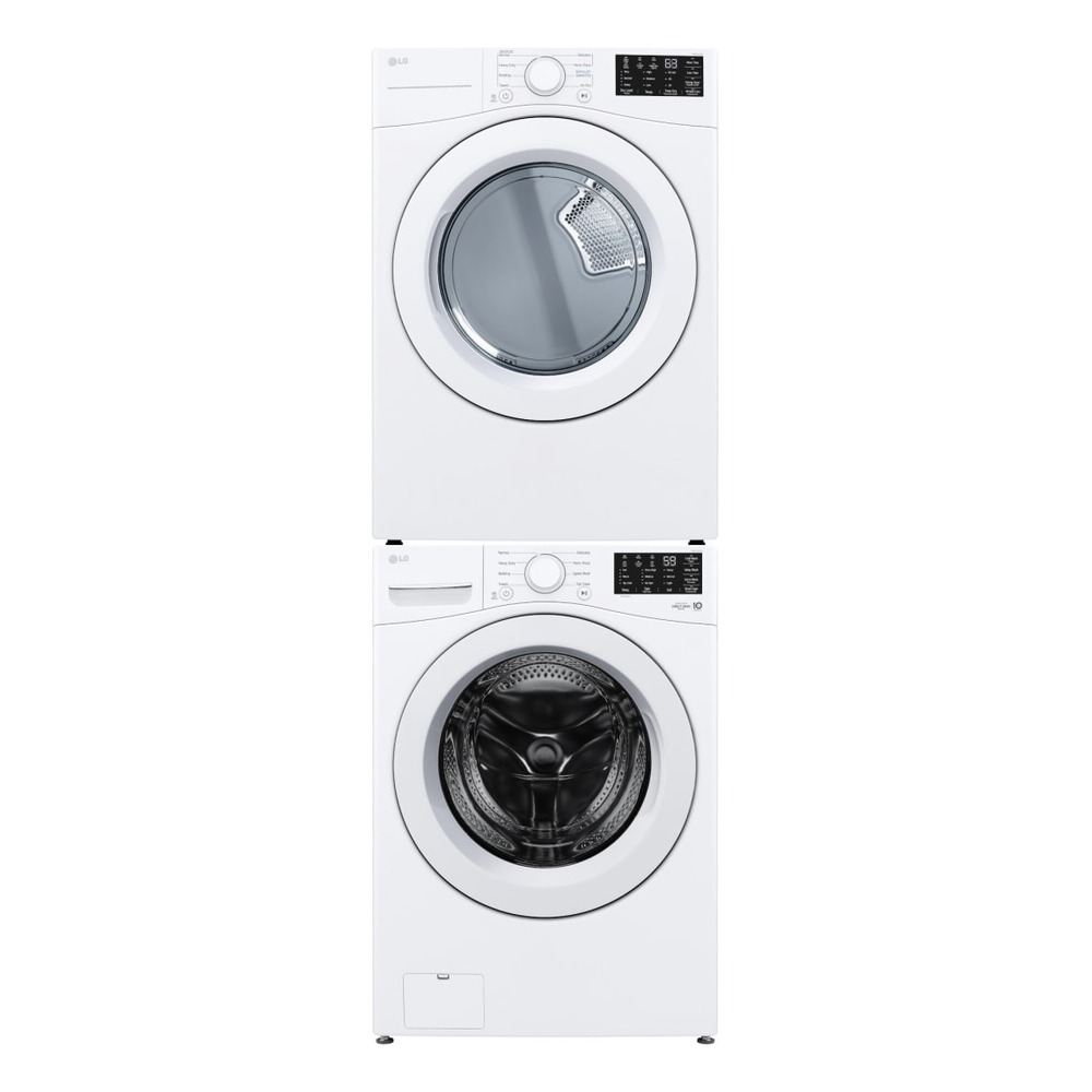 LG Stacked Laundry Pair with WM3470CW 27-inch Front Load Washer LG Stacked Laundry Pair with WM3470CW 27-inch Front Load Washer