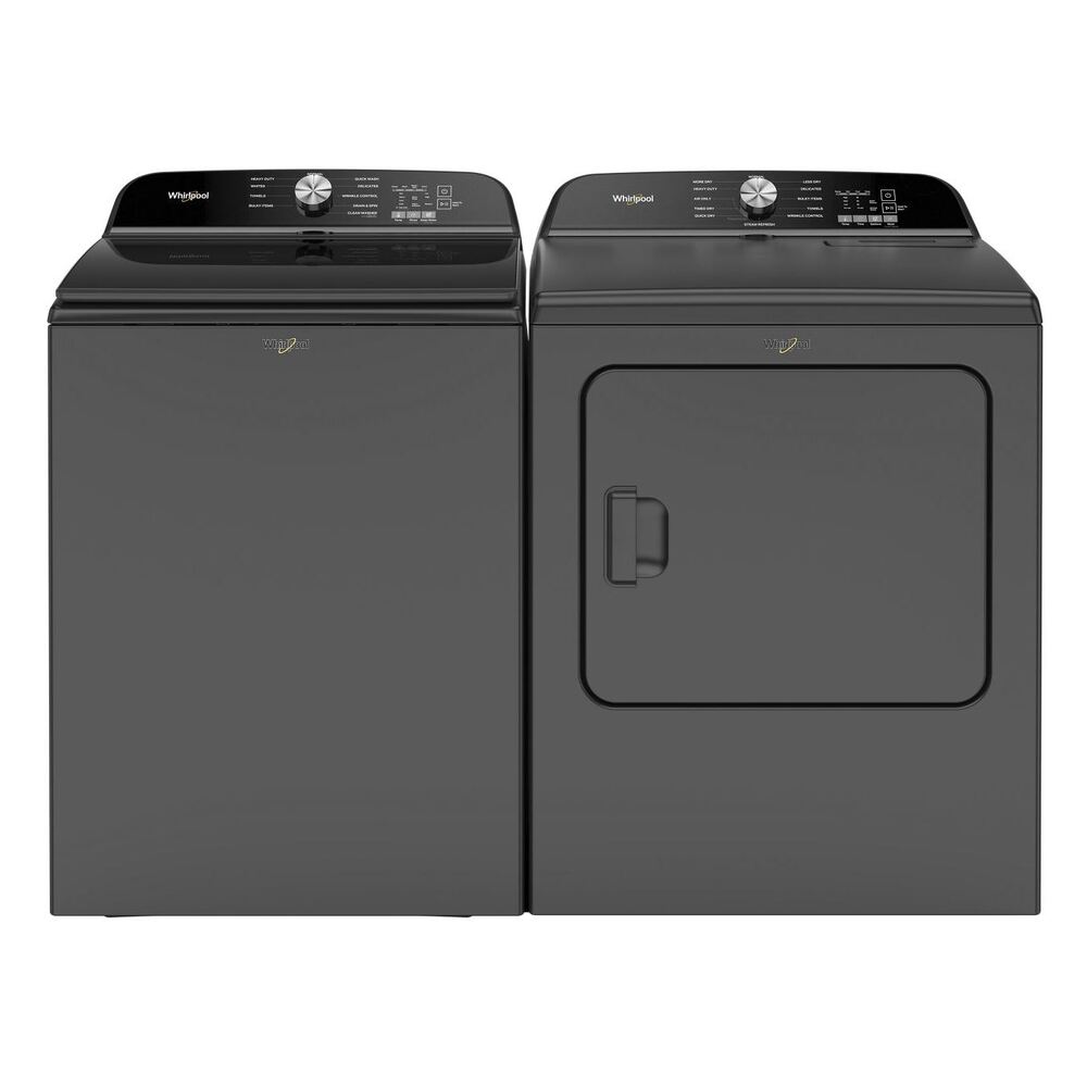 Whirlpool Top Load Laundry Pair with WTW6150PB 28-inch Top Load
