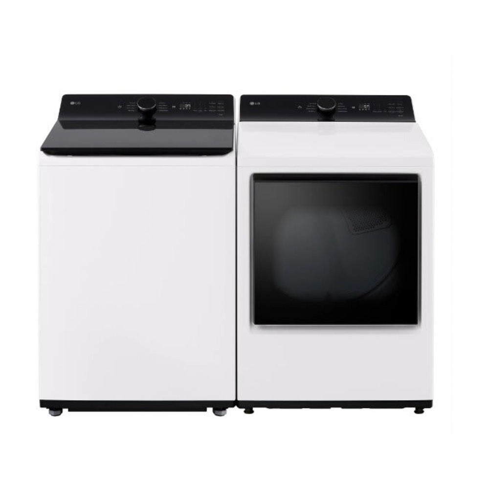 LG Top Load Laundry Pair with WT8405CW 27-inch Top Load Washer and
