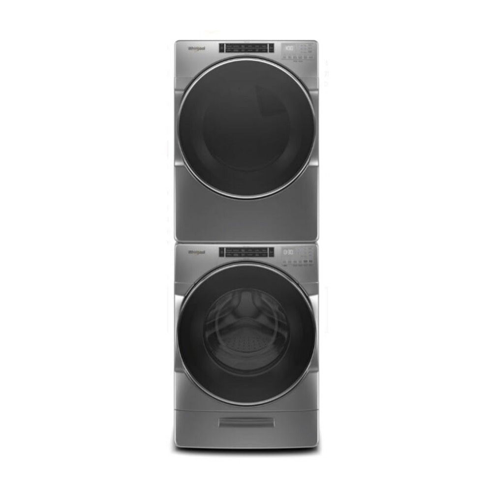 Whirlpool Stacked Laundry Pair with WFW8620HC 27-inch Front Load