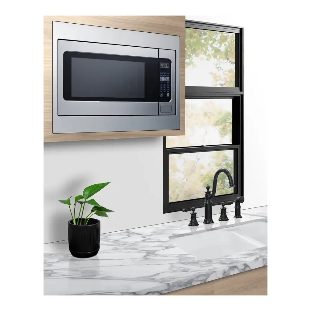 Summit SMBI27TK27 27 inch Wide Built-In Microwave with Trim Kit