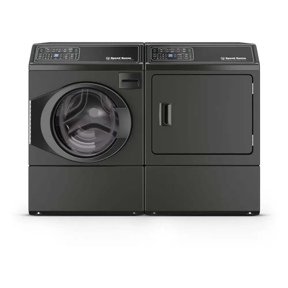 Speed Queen Front Load Laundry Pair with FF7011BN 27-inch Front