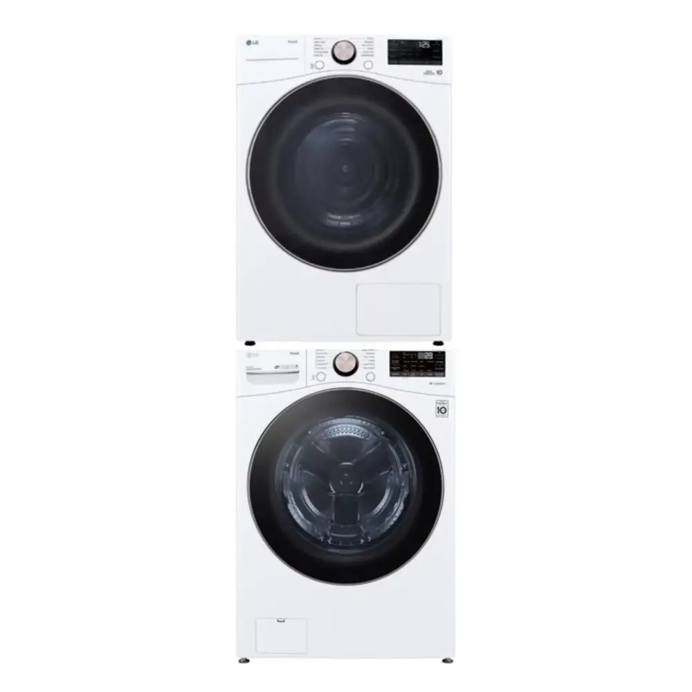 LG Smart Stacked Front Load Laundry Pair with WM4000HWA 27-inch