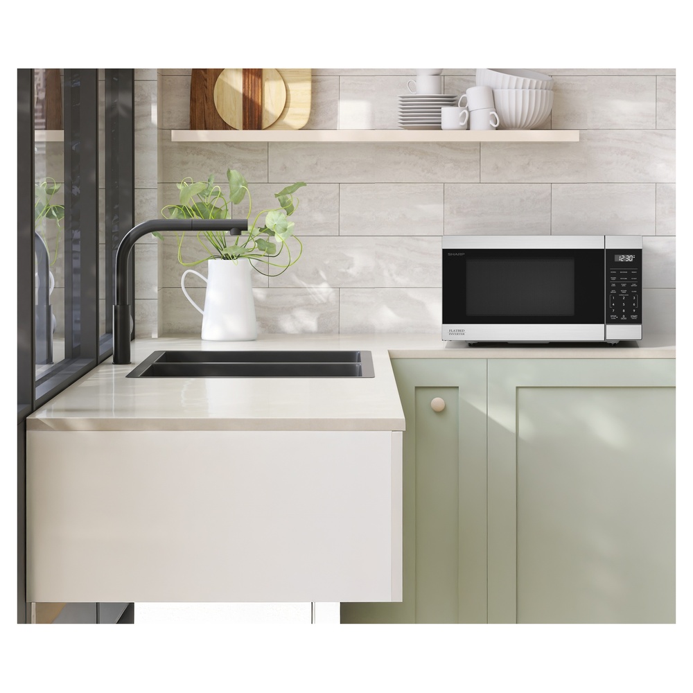 Sharp SMC1174KS 22 Inch Countertop Microwave Oven with 1.1 cu. ft