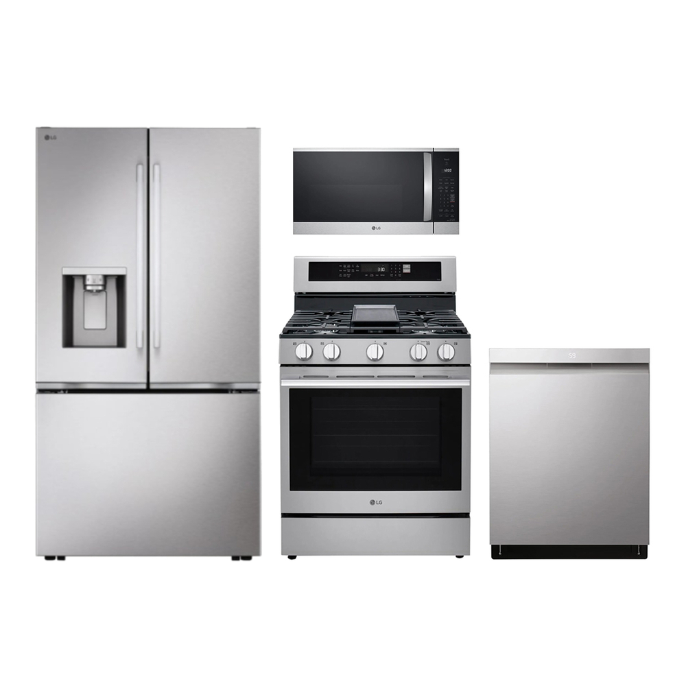 LG 4-Piece Kitchen Package with LF24Z6530S 36-inch 3-Door