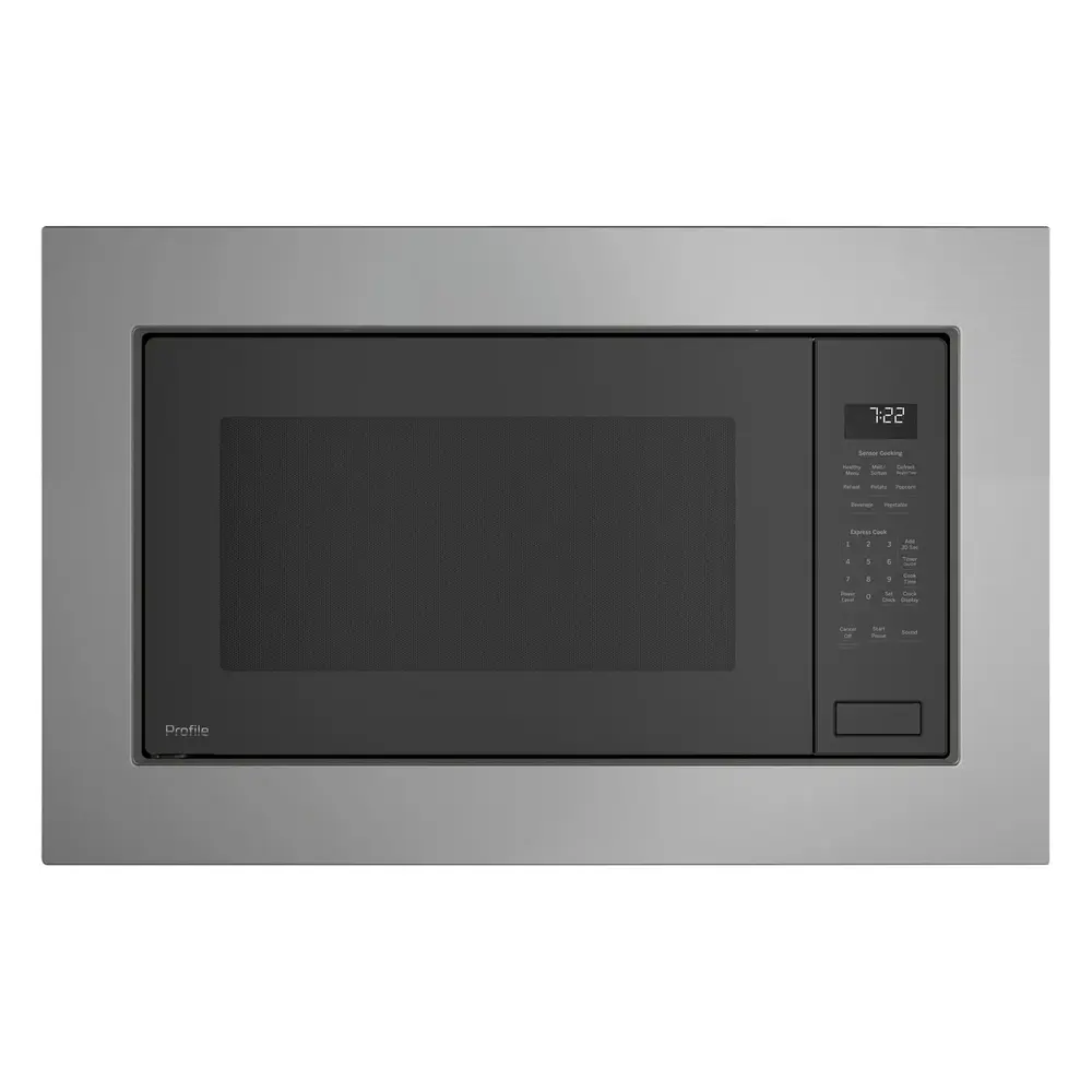 GE Profile 27 Inch Built-In Microwave Bundle with PCWK22U1WDD