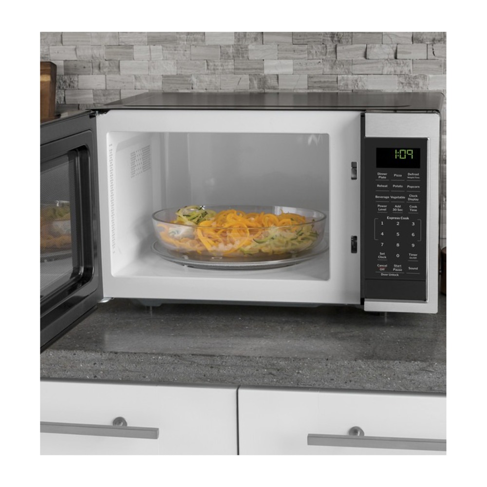 GE GCST09N1WSS 19 Inch Countertop Microwave Oven with 0.9 cu. ft