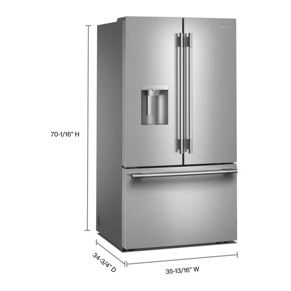 トップス CREEF foodie KitchenAid KRFF436SPS 36 Inch Freestanding French Door