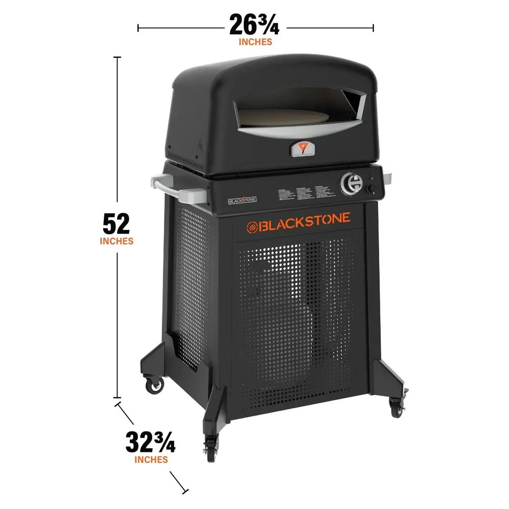 Blackstone 6825 27 inch Pizza Oven with Mobile Cart, 16 inch