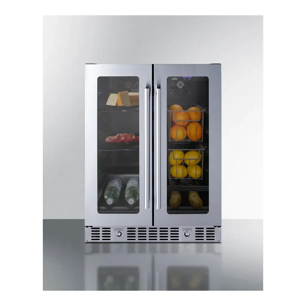 Summit ALFD24WBVPANTRY 24 inch Built-In/Freestanding Dual-Zone