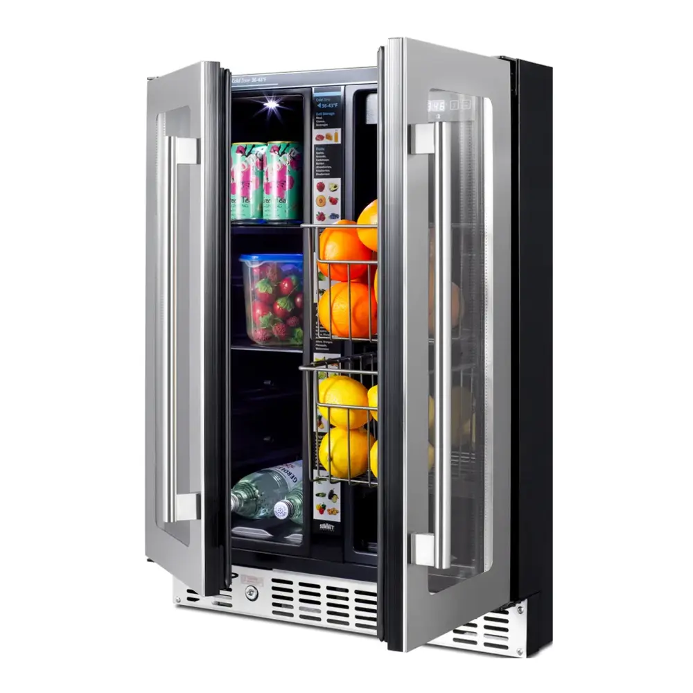 Summit ALFD24WBVPANTRY 24 inch Built-In/Freestanding Dual-Zone