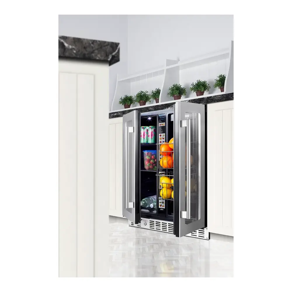 Summit ALFD24WBVPANTRY 24 inch Built-In/Freestanding Dual-Zone