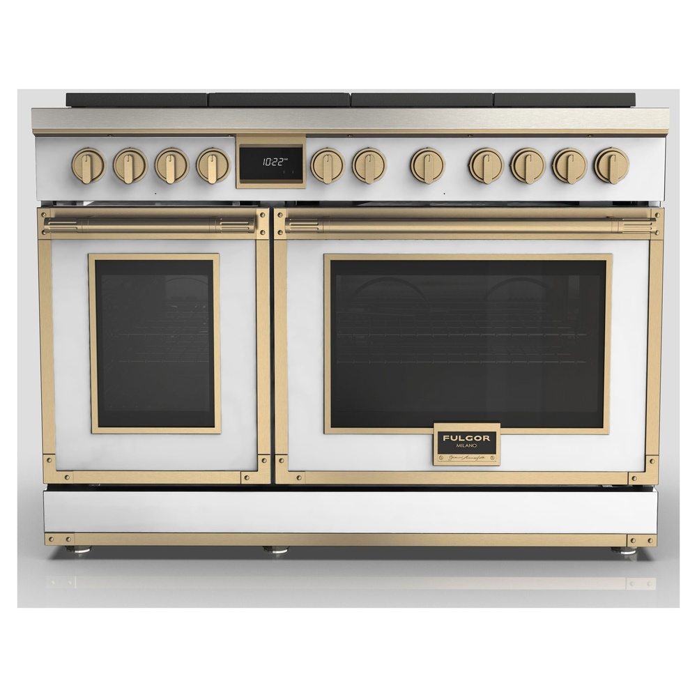 Fulgor Milano F4EDF486GBR1MW 48 inch Evoque Dual Fuel Range with 6
