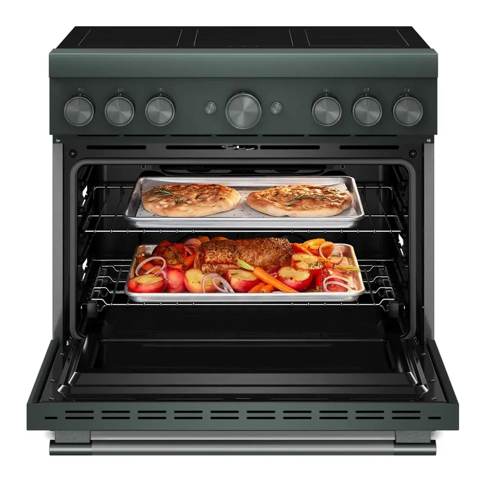 KitchenAid KFIS936SJP+W11774742 36-inch Induction Range with Brass