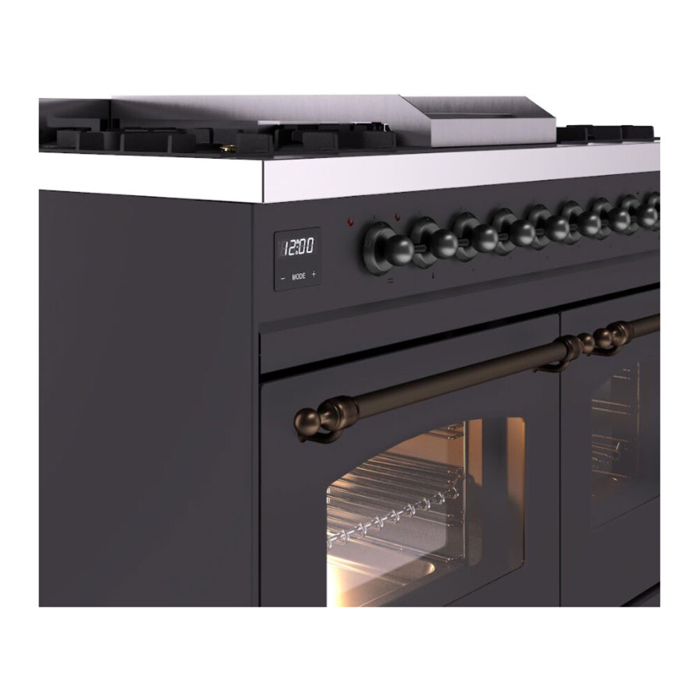 ILVE UPD40FNMPMGB Nostalgie II 40 inch Dual Fuel Range with Double