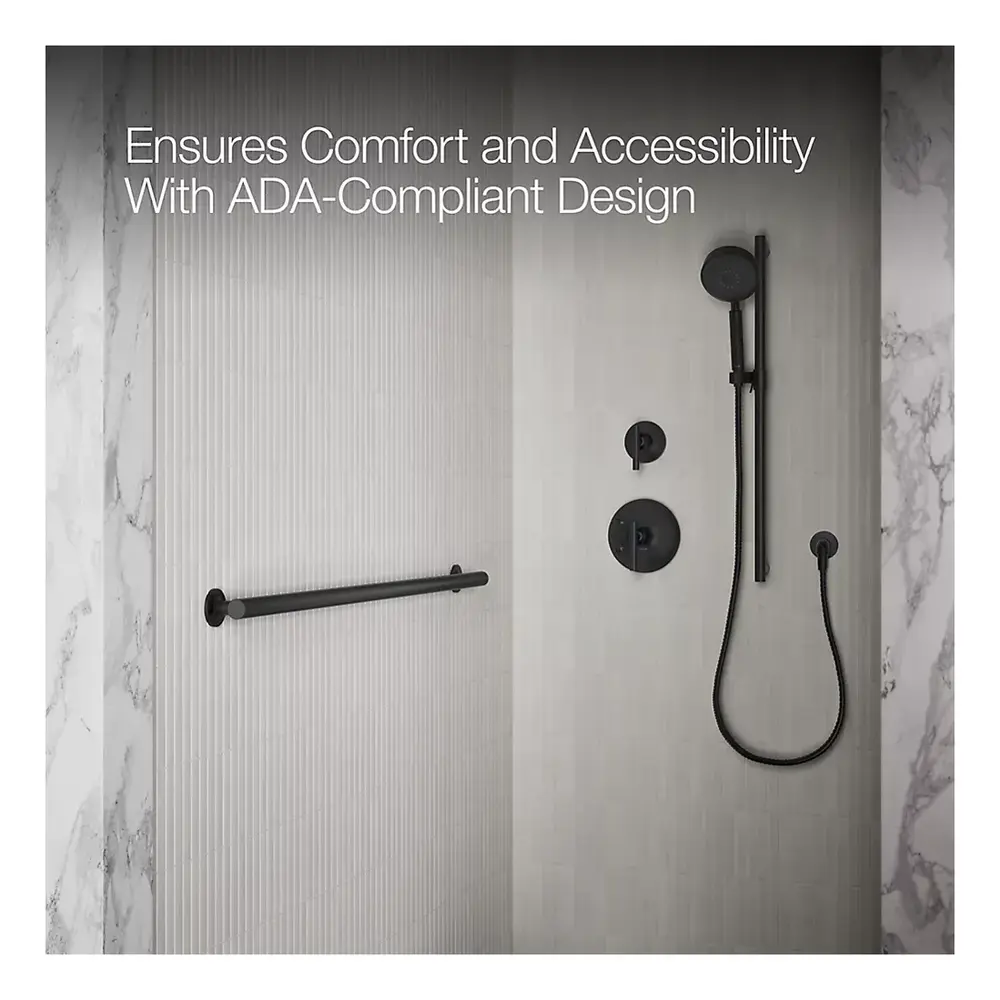Kohler 11896BL Purist 42 inch Grab Bar (Matte Black) | Homery