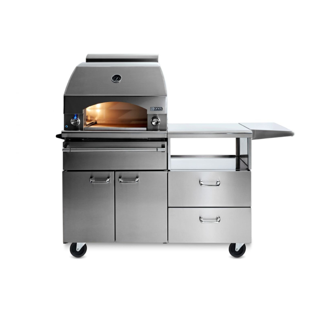 Lynx LPZAFLP Napoli 30 inch Freestanding Outdoor Oven and Cart