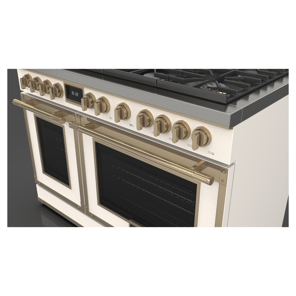 Fulgor Milano F4EDF486GBR1MW 48 inch Evoque Dual Fuel Range with 6